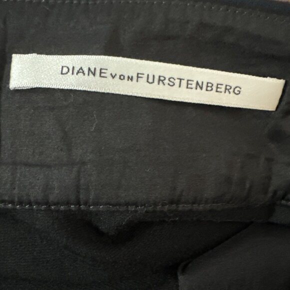 Diane Von Furstenberg Skirt Black Pull On Stretch Pockets Mini Size 6 READ - Picture 3 of 3